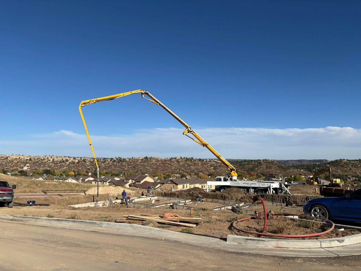 Residential Concrete Pumping for Smelker Concrete Pumping in Colorado Springs, Colorado