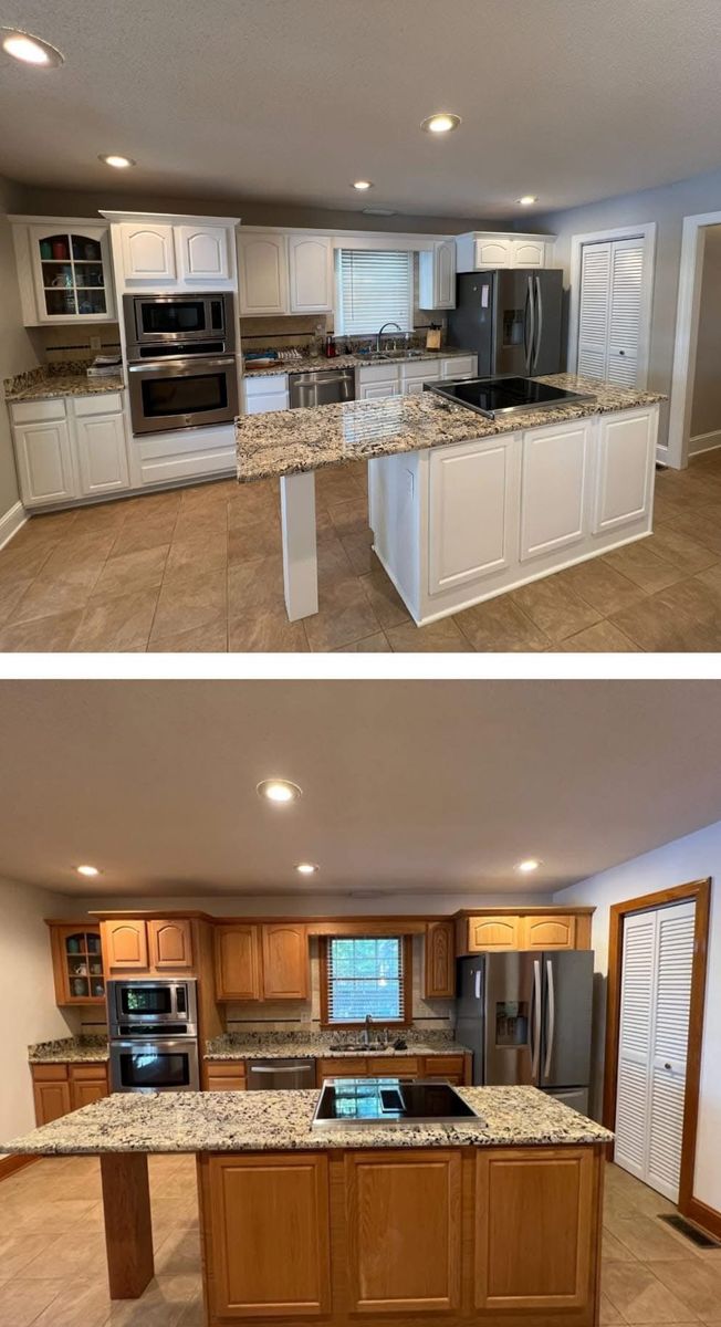 Kitchen and Cabinet Refinishing for MF Painting in Roanoke Rapids, NC