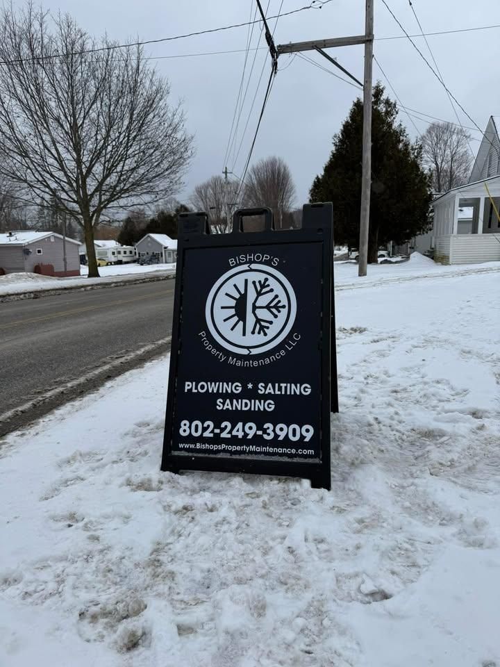 Snow Plowing and Removal for Bishop’s Property Maintenance in Franklin, VT