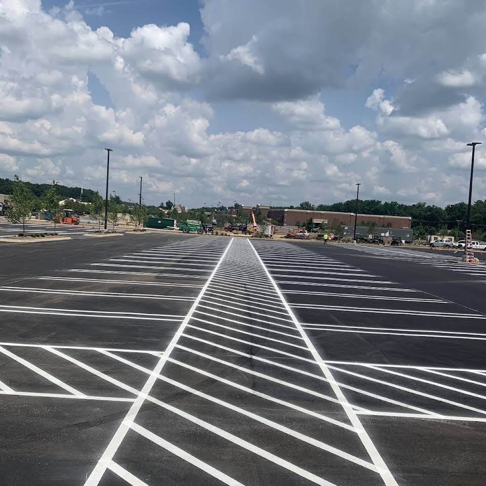 Parking Lot Striping for Straight Line Striping in Little Rock, AR