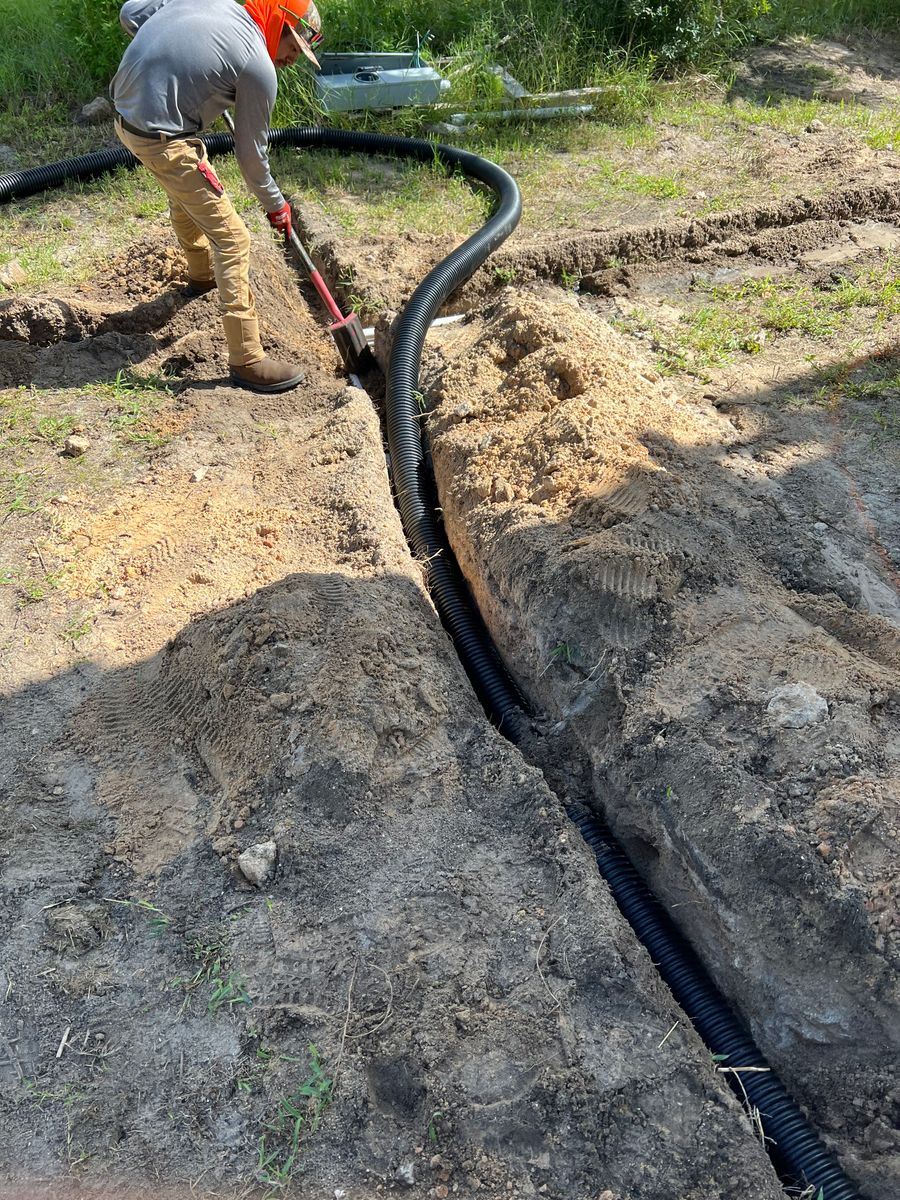 Water management/drain installation for Roberts Lawn & Landscape in Cross City, FL