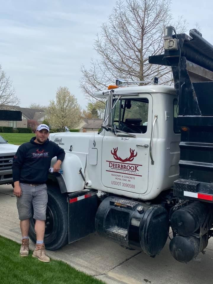 Concrete Driveway Replacement for Deerbrook Construction in Pontiac, MI