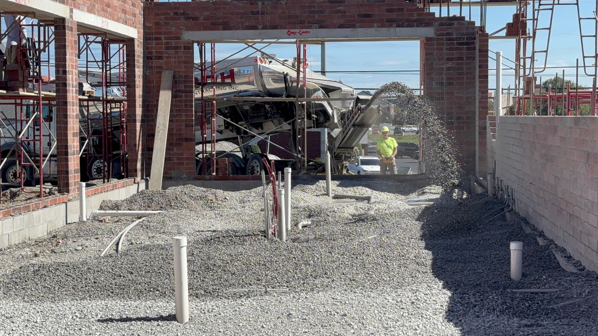 Rock Slinging for RDH Contracting in Goodlettsville, TN