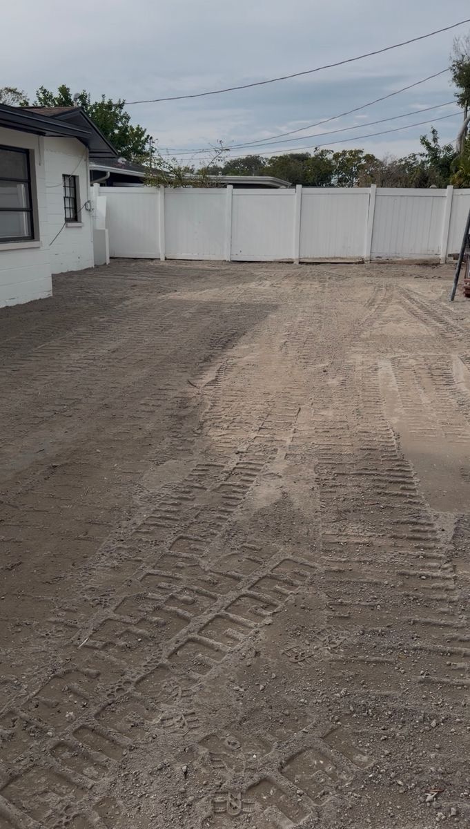 Grading and Leveling for Team Tolson Landscape in Tampa Bay, FL