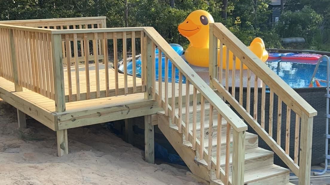 Decking for JB Nealy Fence in Elgin, SC