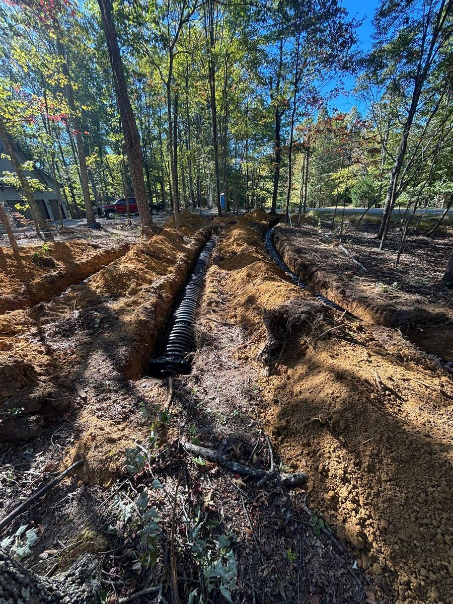 Drainage Installation for TD Dirtworks in Tracy City, TN