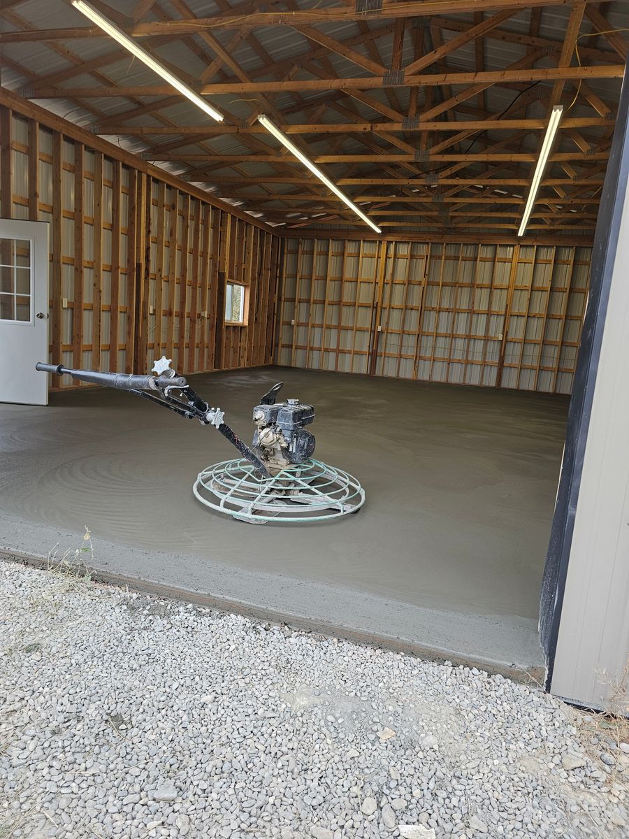 Concrete work for Blue Mountain Construction in Roundup, MT