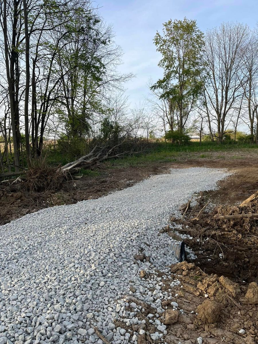 Driveway Construction for KW Earthworks in Connersville, IN