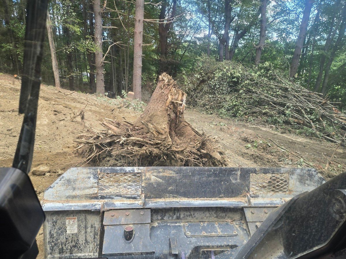 Site Preparation for MJS Excavating in Hardwick, MA
