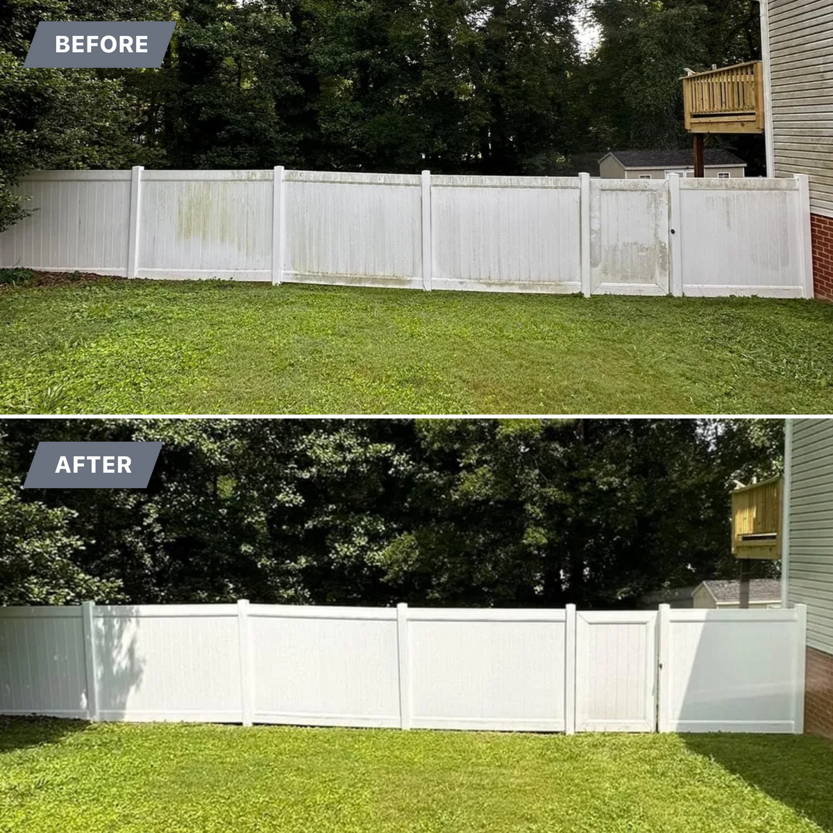 Fence Washing for LeafTide Solutions in Richmond, VA