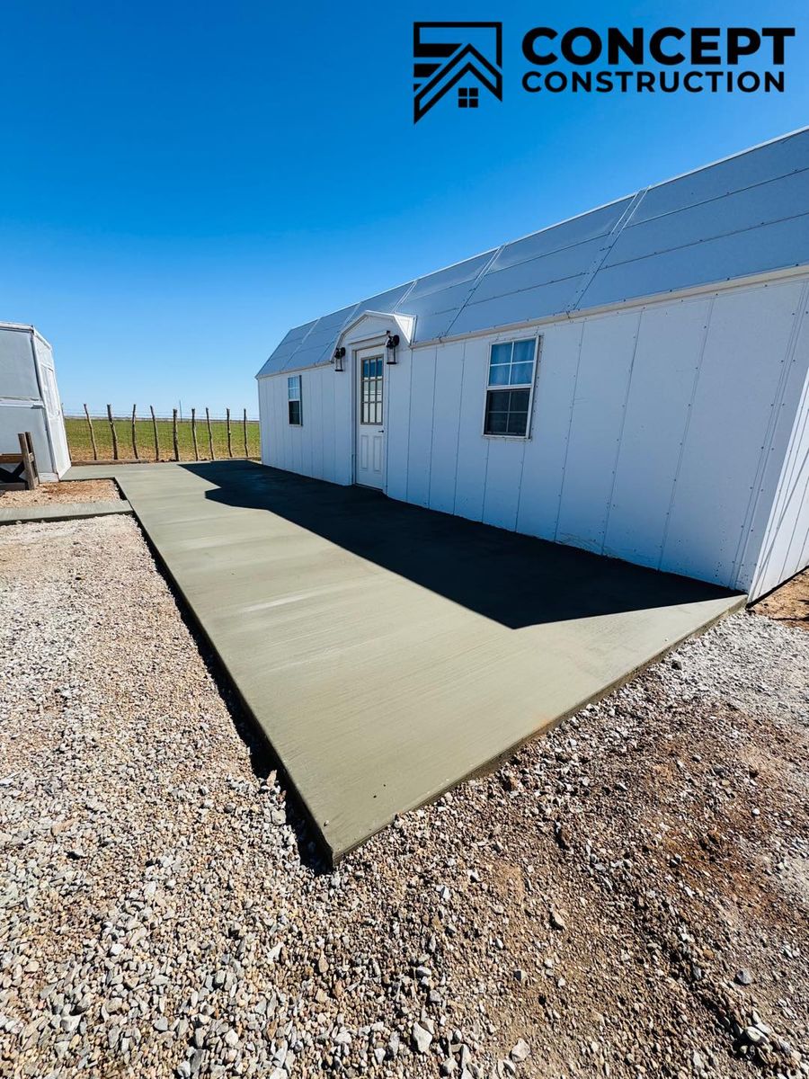 Concrete Slab Construction for Concept Construction in Vernon, TX