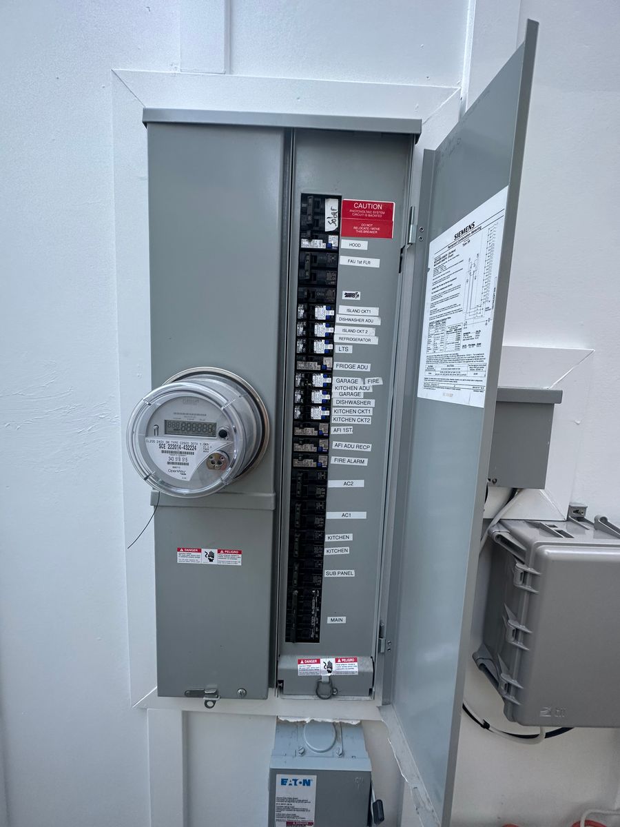 Electric Panel Upgrade for Blueprint Electric in Los Angeles County, CA