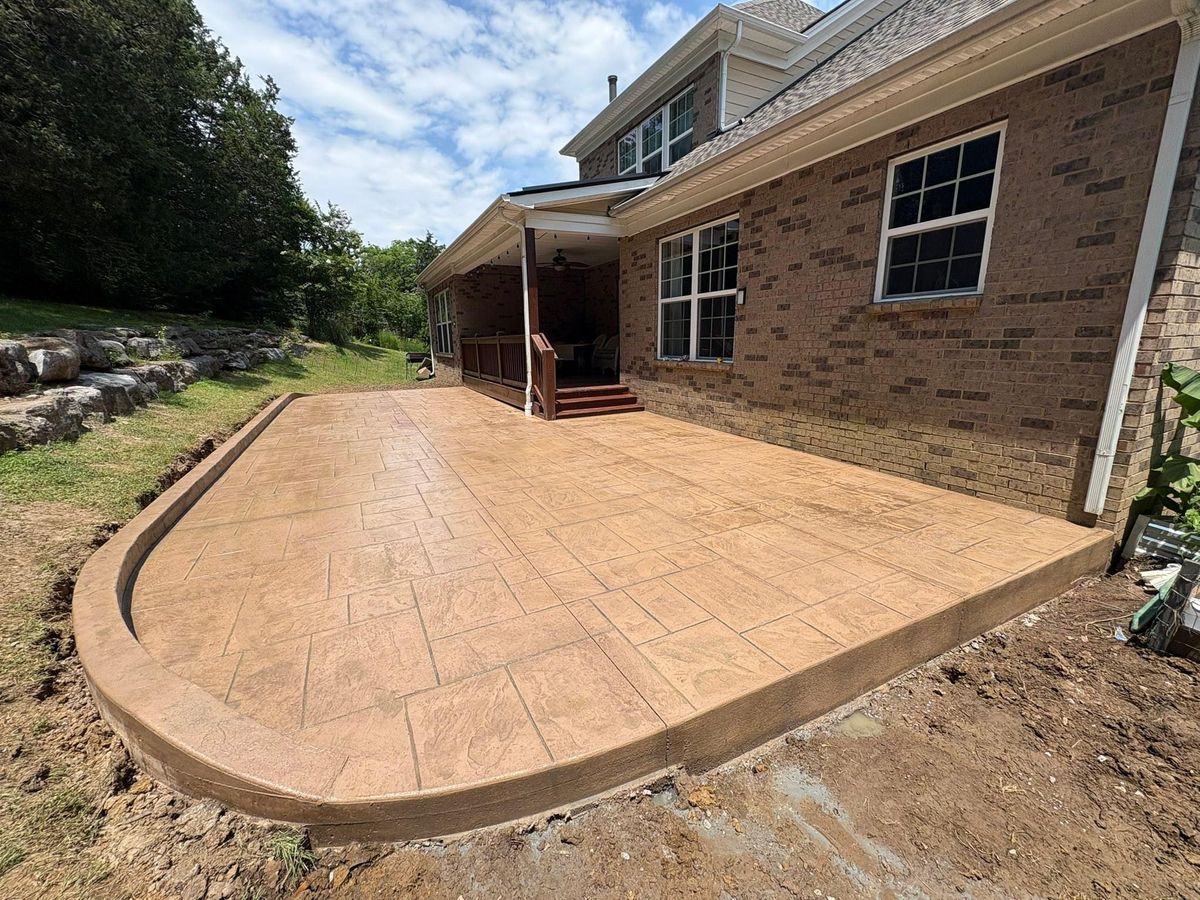 Stamped Concrete for Premier Concrete Scapes in Murfreesboro, TN