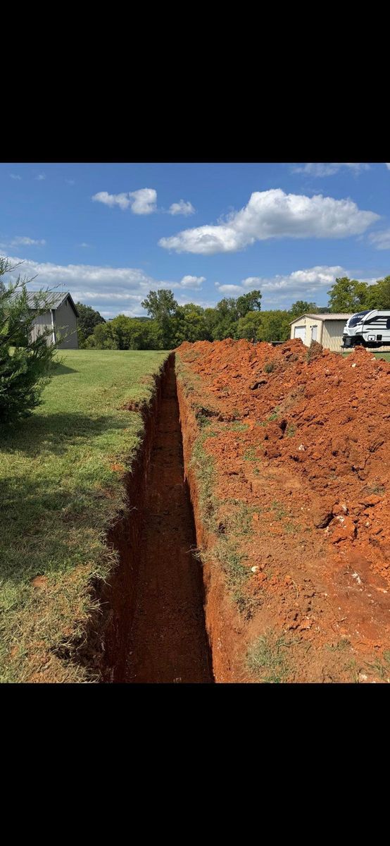 Trenching for Phillips Construction and Excavating in Seymour, TN