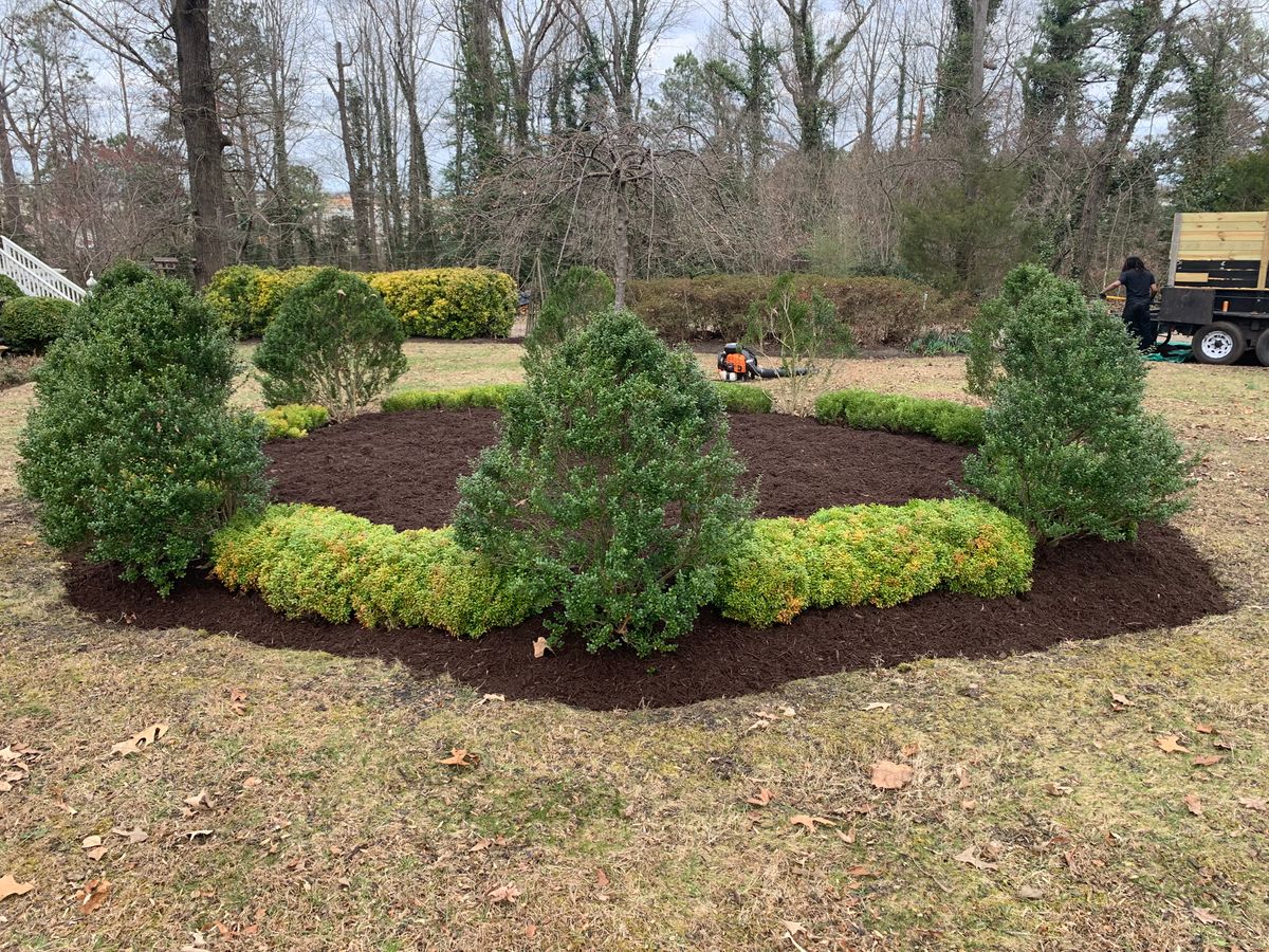 Mulch Installation and Delivery for Atlas Home Services in Mechanicsville, VA