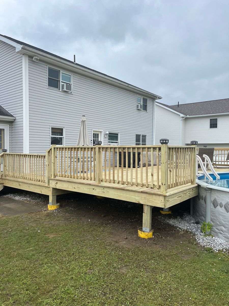 Deck and Patio Installation for Wood Home Creations in Carbondale, PA