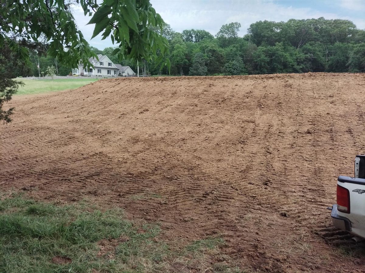 Site Preparation for King of Dirt in Cornersville, TN