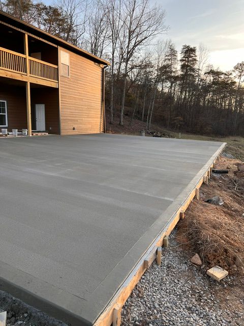 Concrete Slab Construction for A&J Concrete Service in Knoxville, TN