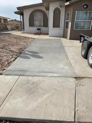 Sidewalk Installation for Gordo’z Concrete & Maintenance in El Paso, TX