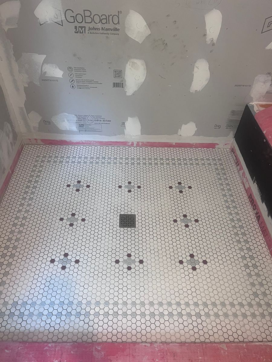 Custom tile work for RAL Construction LLC in Lee County, AL