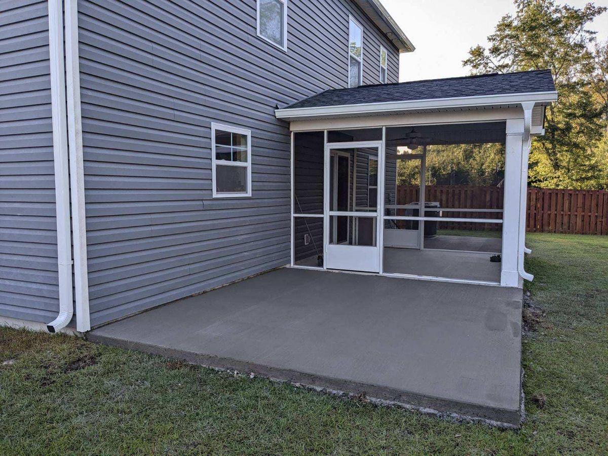 Concrete for JB Nealy Fence in Elgin, SC