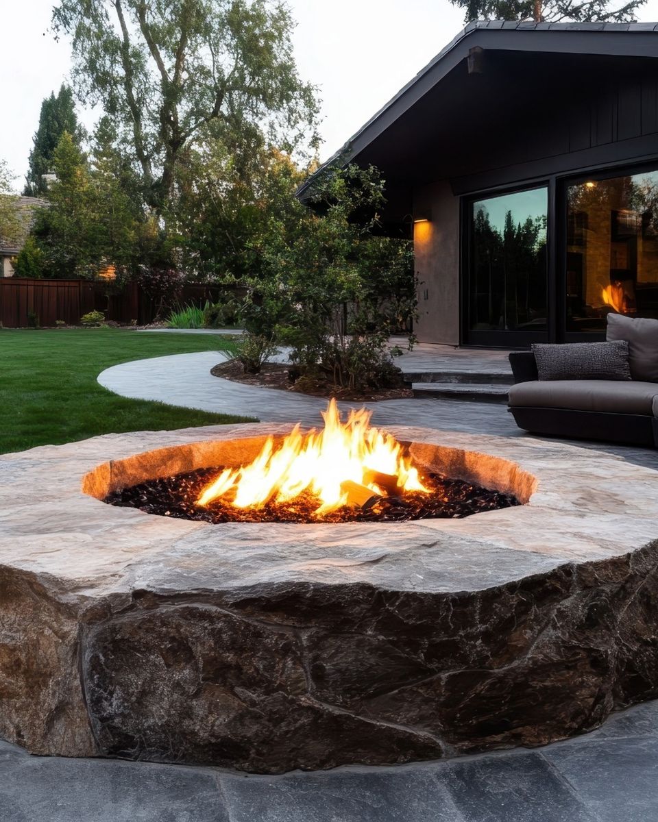 Fire Features for TKC Landscaping in Middletown, NY