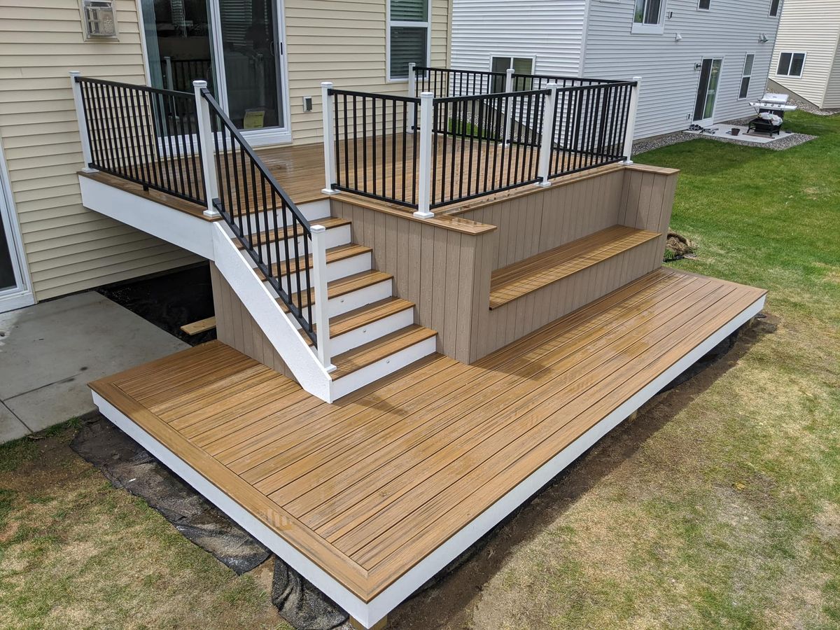 New Deck Construction for Radke Deck Works & Remodeling in Elk River,  MN