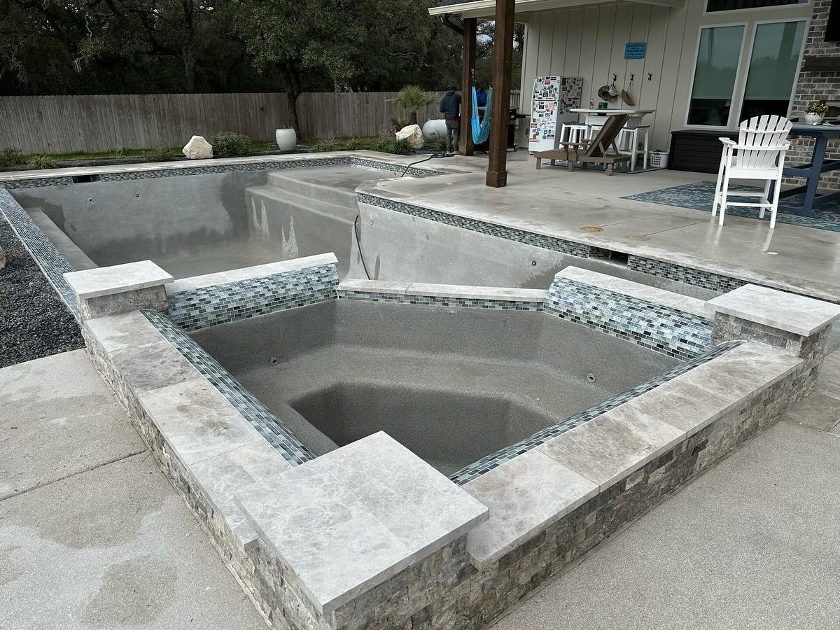 Pool Coping for J & P Construction in Houston, TX