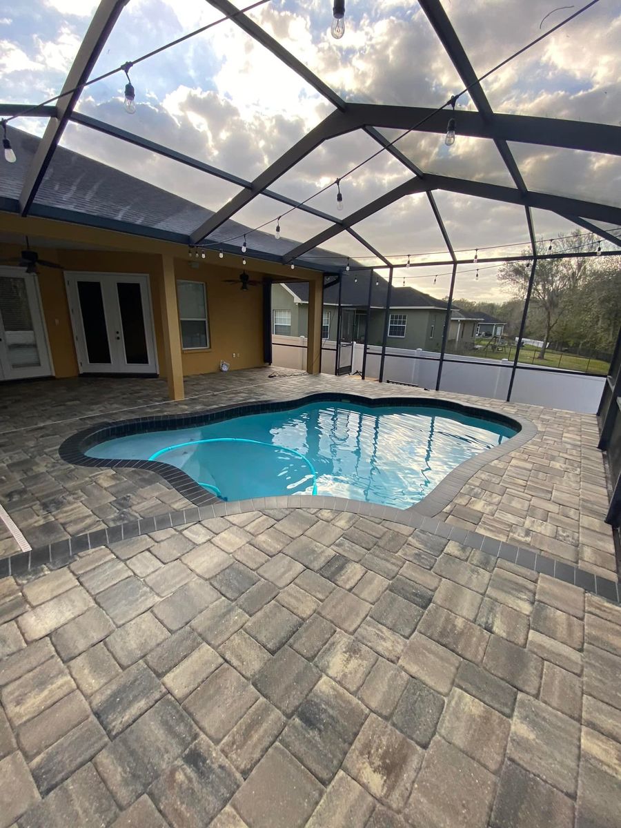 Pool Remodels for Fafa's Omega Brick Pavers in Lakeland, FL