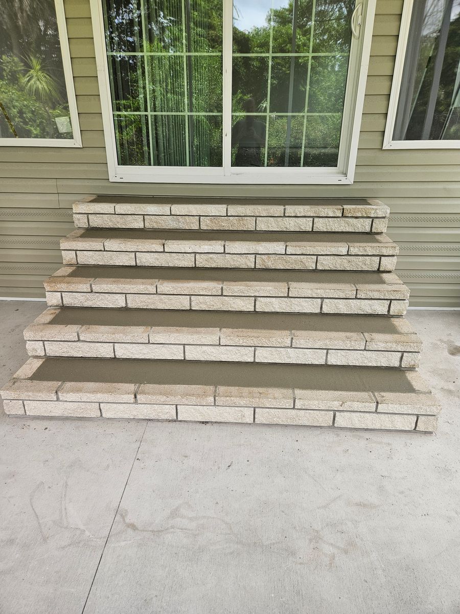 Stair Design & Installation for Clark Masonry in Lake County, FL