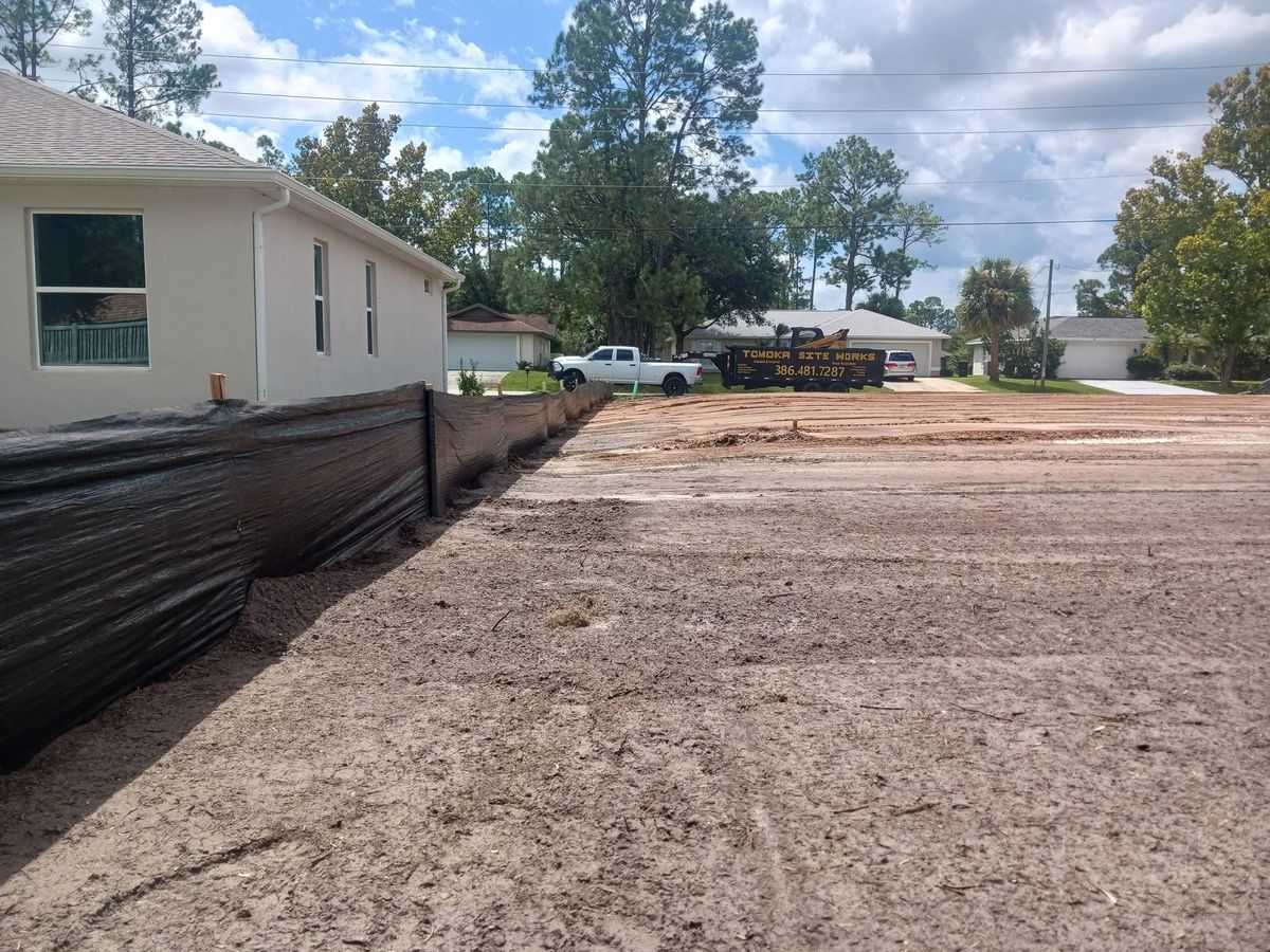 Erosion Control for Tomoka Site Works in Ormond Beach, FL