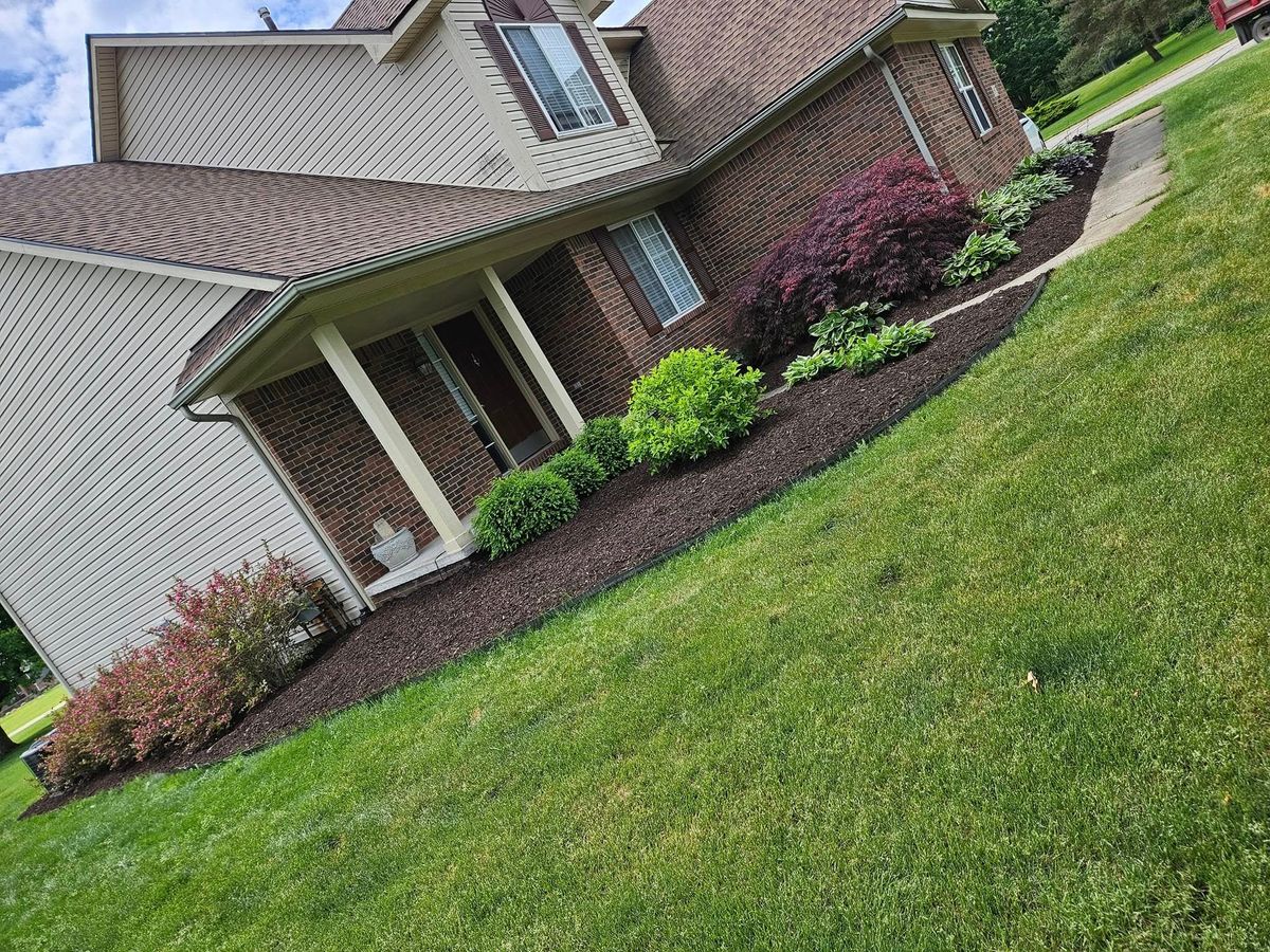 Mulch Installation for 360 Outdoor Services in Lapeer, MI