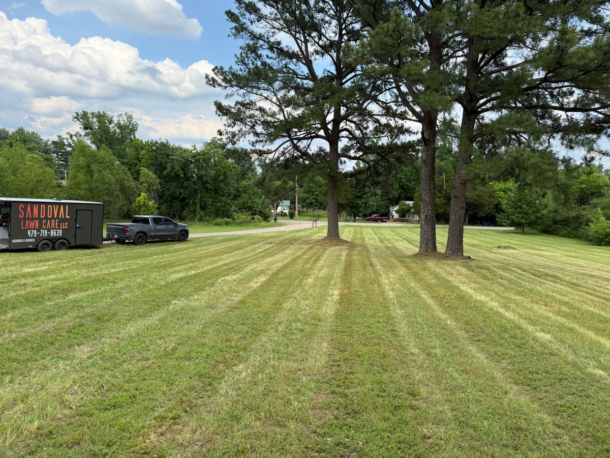 Mowing for Sandoval Lawn Care in Muldrow, OK