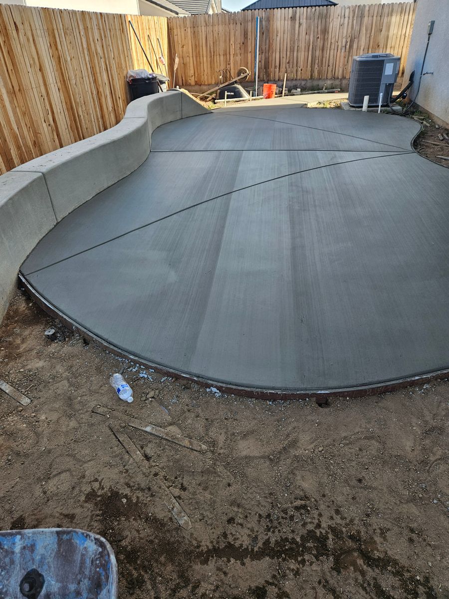 Concrete Installation for Nice Image Landscaping Inc. in Fresno, CA