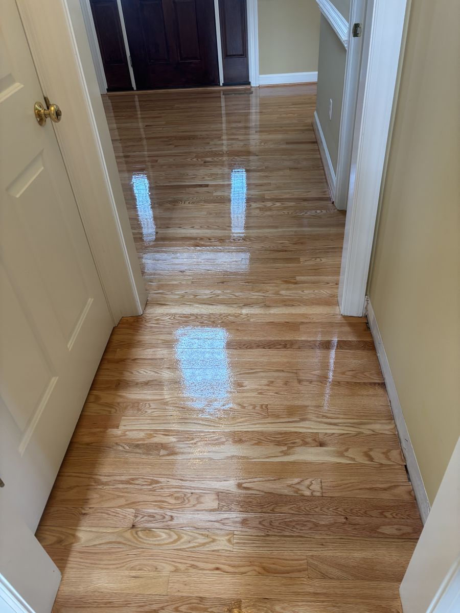 Refinishing hardwood flooring for Jason Tench Flooring LLC in Richmond, VA