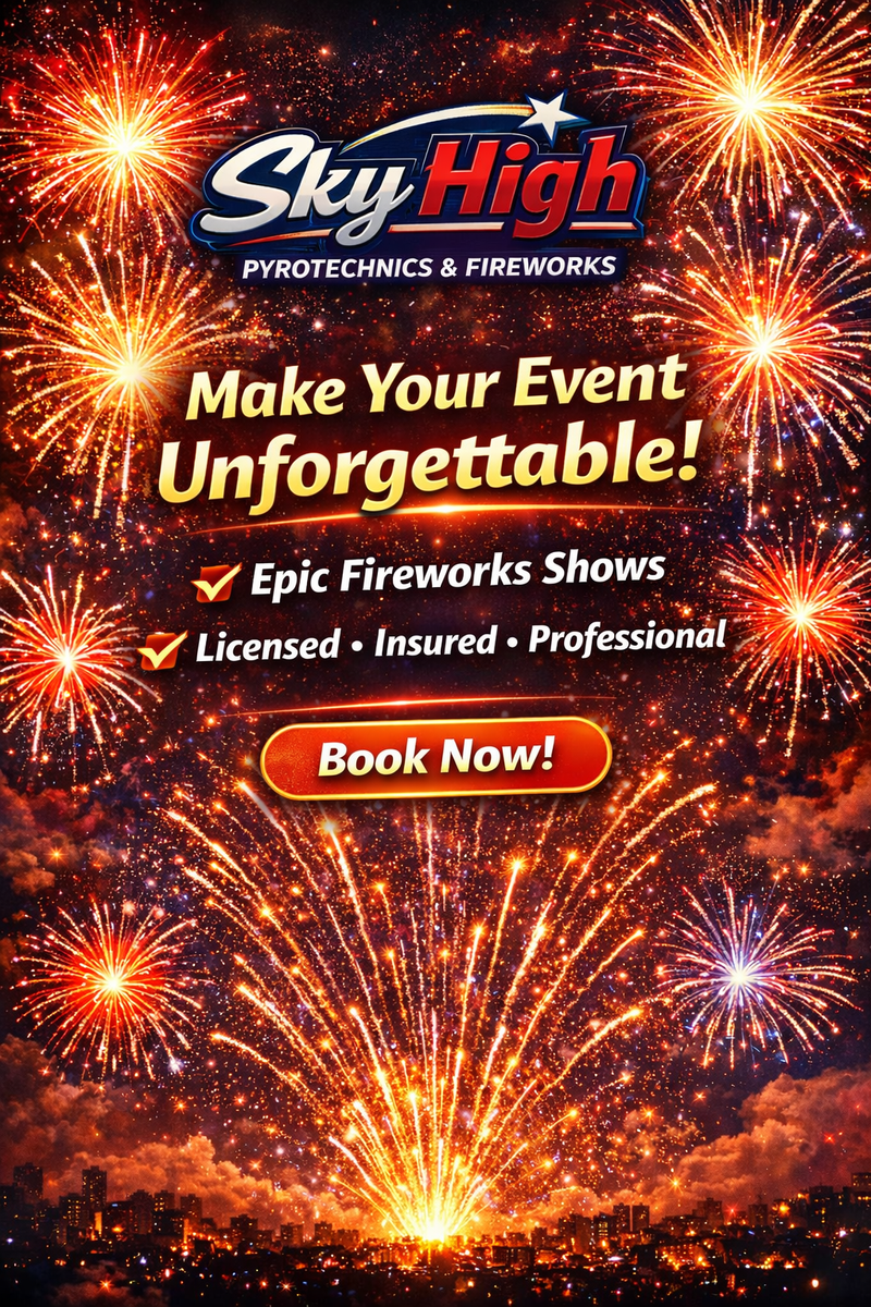 Sky High Pyrotechnics & Fireworks serving Atlanta Georgia and surrounding areas. Best fireworks display for Sky High Pyrotechnics & Fireworks in Horry County, SC