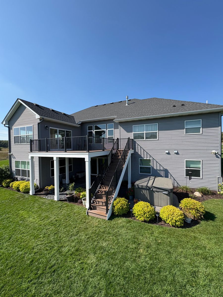 New Deck Construction for Radke Deck Works & Remodeling in Elk River, MN