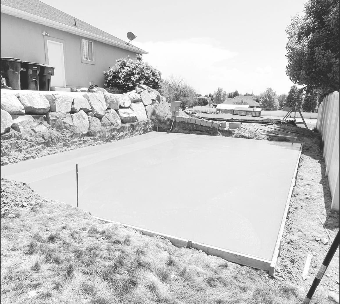 Concrete Slab Construction for NMT Concrete & Landscaping LLC in West Bountiful, UT
