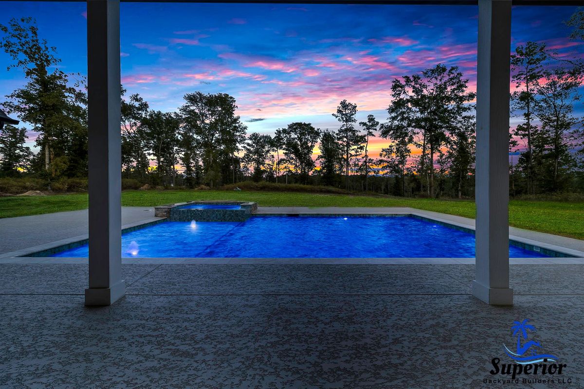 Pool Deck Paving for Superior Backyard Builders LLC in Livingston, TX