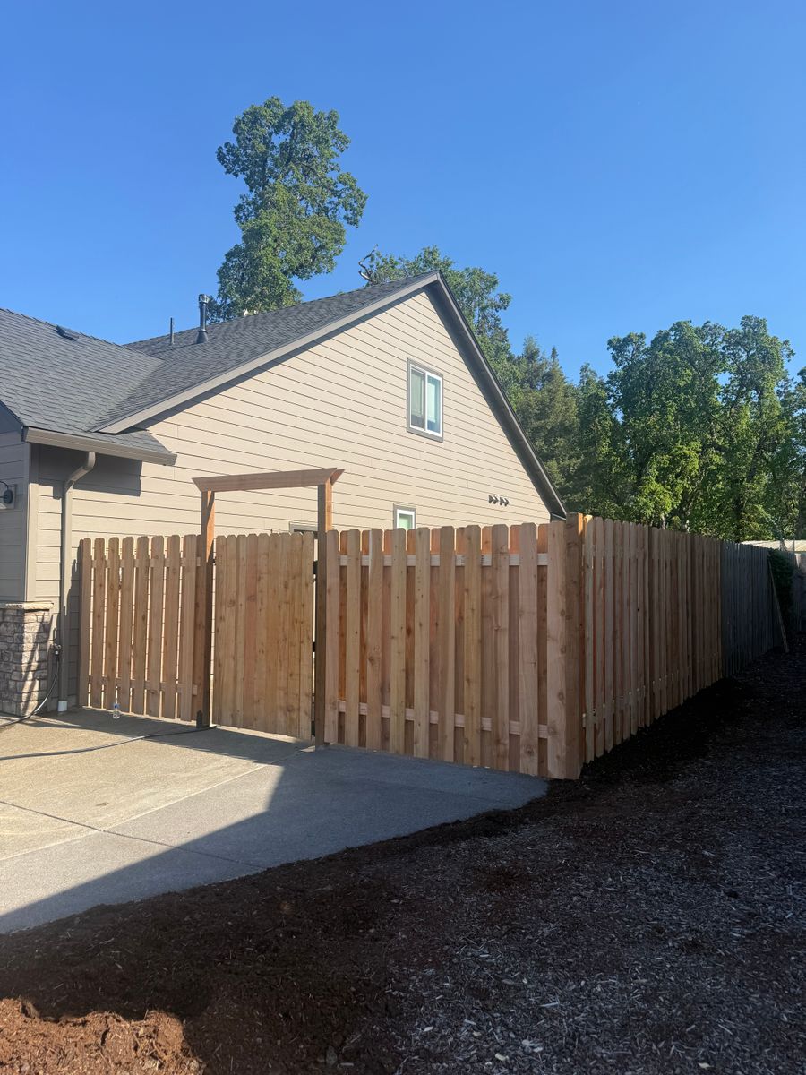 Fencing for C&A Concrete Construction in Salem, OR