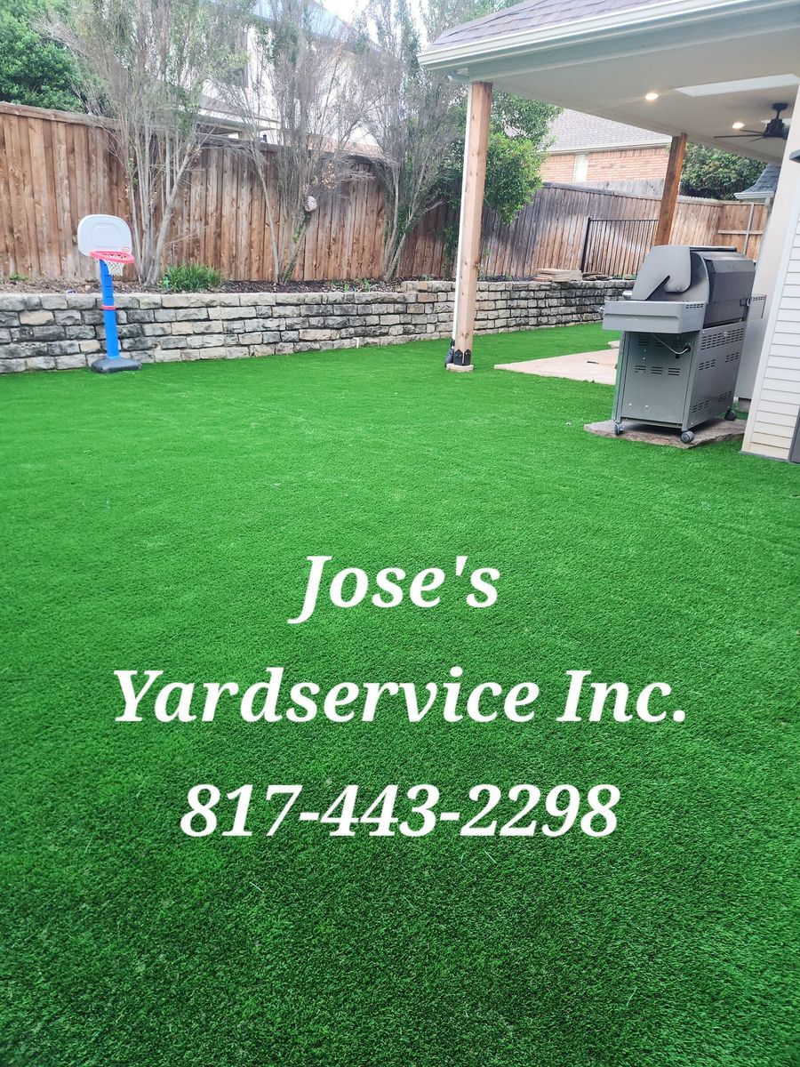 Sod Install for Jose's Yardservice in Keller, TX