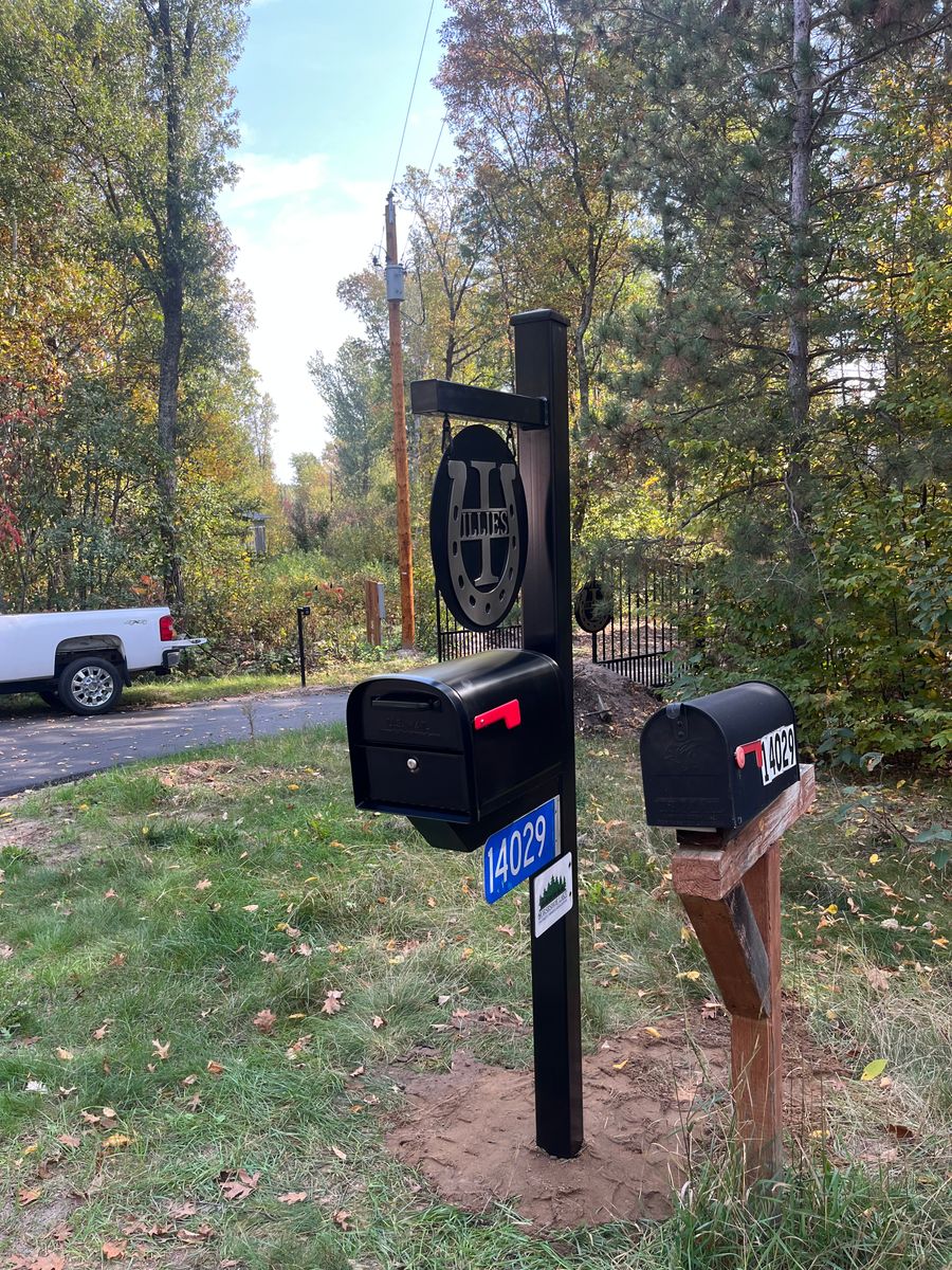 Custom Swing-Clear Mailboxes for Fusion Welding in Pierz, MN