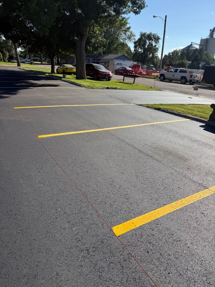 Line Striping for Midwest Line Striping LLC in Spirit Lake, IA