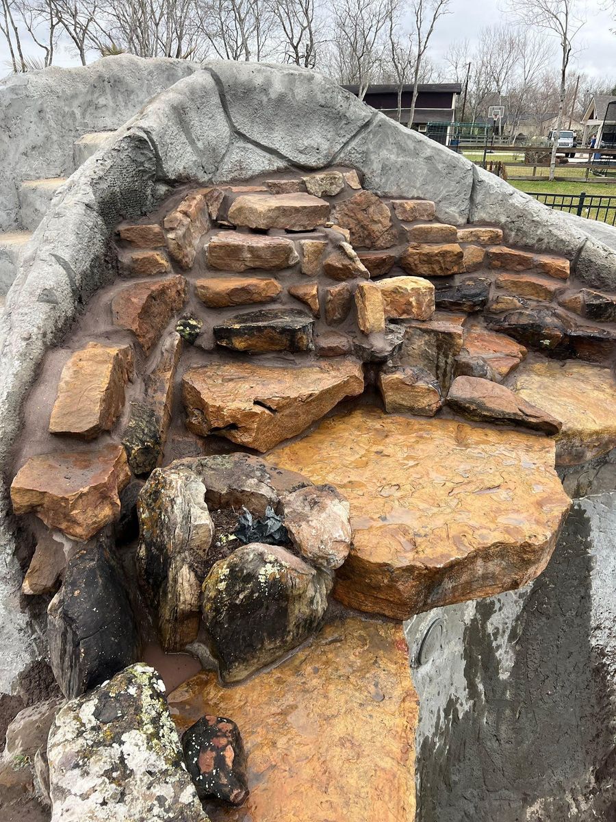 Water Feature Installation for 123 Pool Renovations in Houston, TX