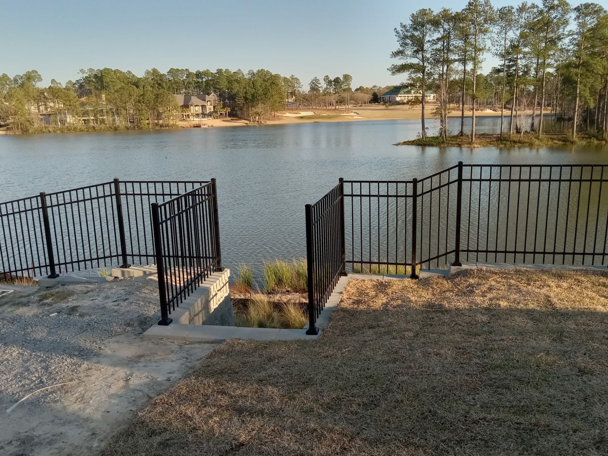 Aluminum Fence Installation for JB Nealy Fence in Elgin, SC