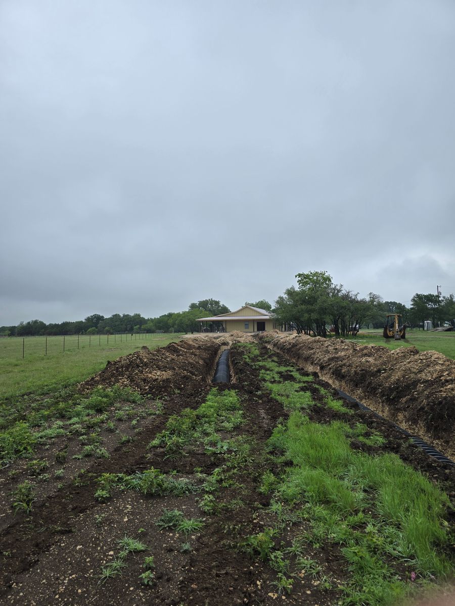 Excavation for Evant Backhoe & Construction in Evant, TX