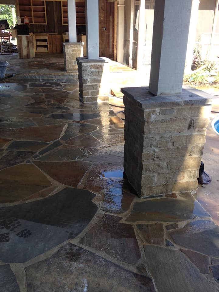 Patio Design & Construction for Black River Masonry in Kosciusko ,  MS