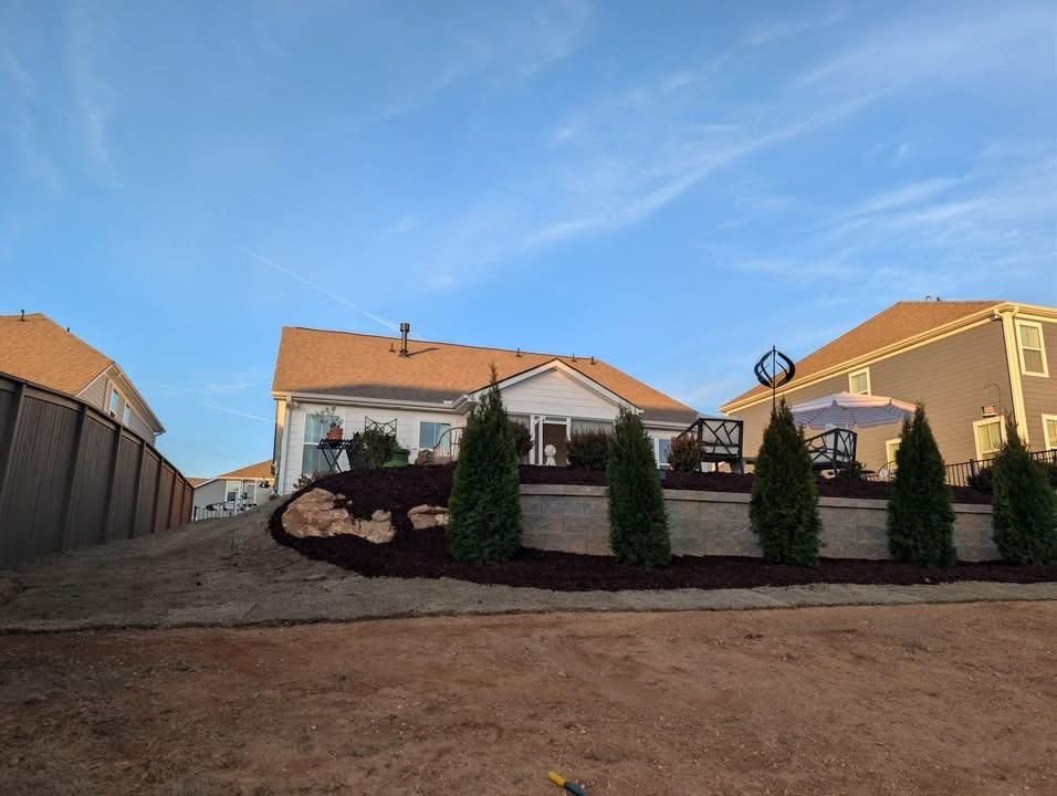 Retaining Wall Construction for Cody’s Lawn & Landscape in Greer, SC