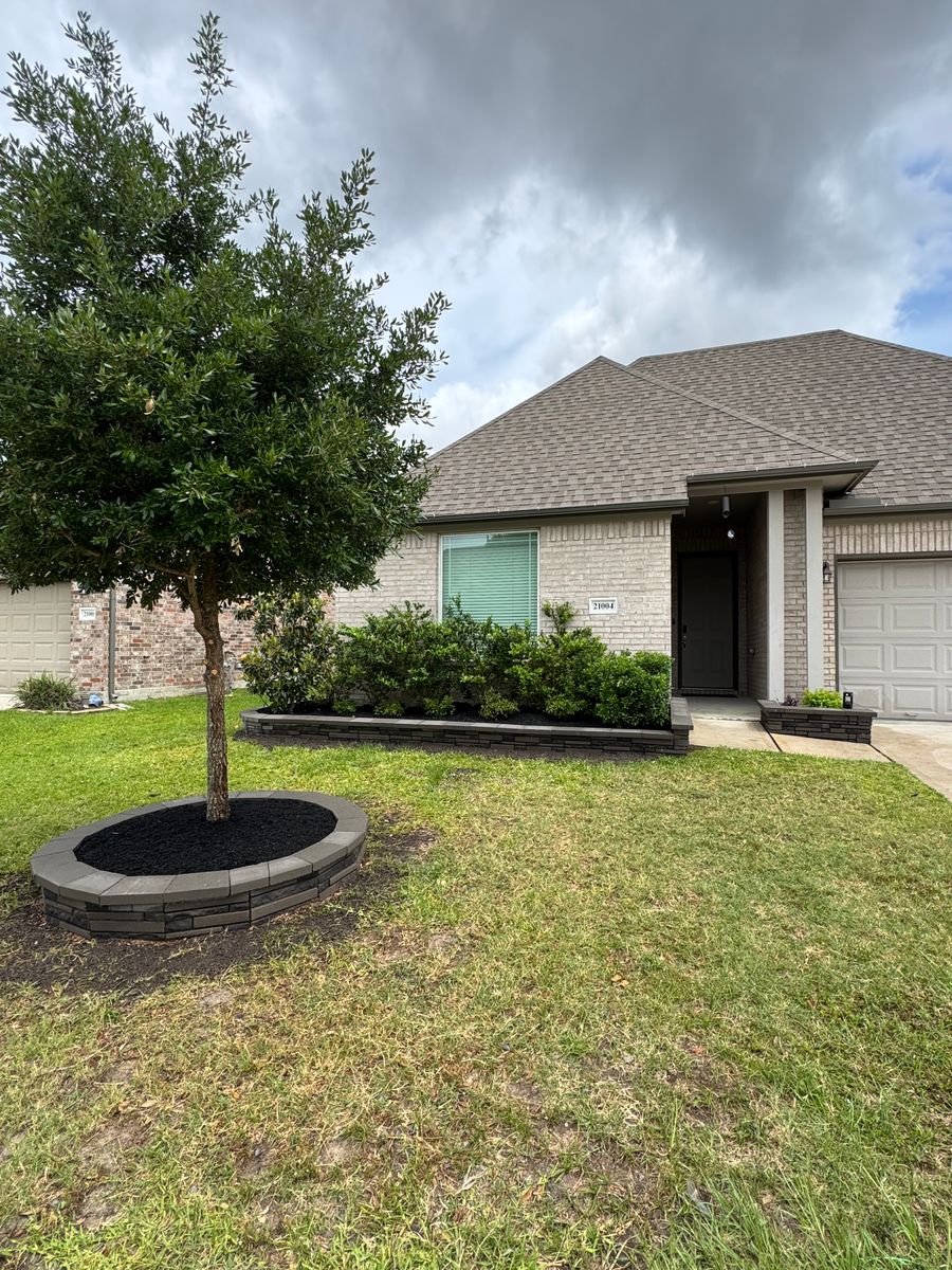 Retaining Wall Construction for The Outdoor Buddies in Houston, TX