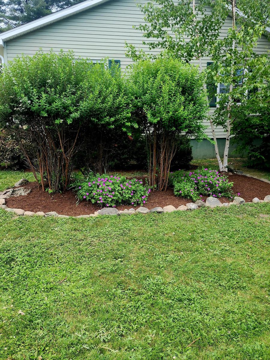 Mulch Installation for CM & Sons Landscaping LLC in Benton, ME